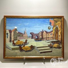 Театральный эскиз "Уличное кафе"